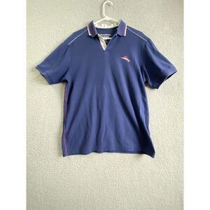 Tommy Bahama Shirt Mens M Blue Polo Supima Cotton Island Zone